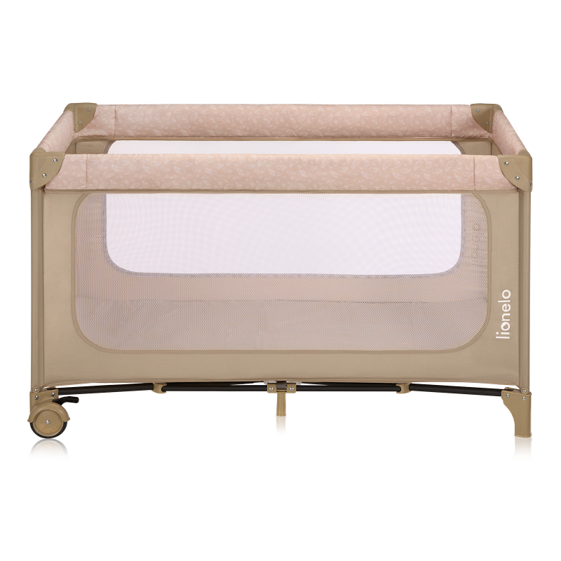 Lionelo Jasmin Easy Fold Beige Sand — Cestovná postieľka