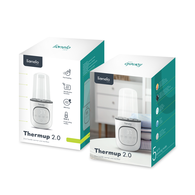 Lionelo Thermup 2.0 White — Podgrzewacz do butelek i sterylizator