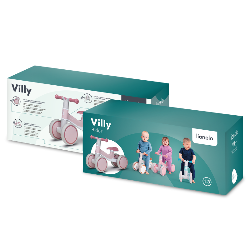 Lionelo Villy Pink Rose — Jeździk od 1. roku życia