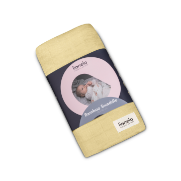 Lionelo Bamboo Swaddle Yellow Lemon — Otulacz dla dziecka