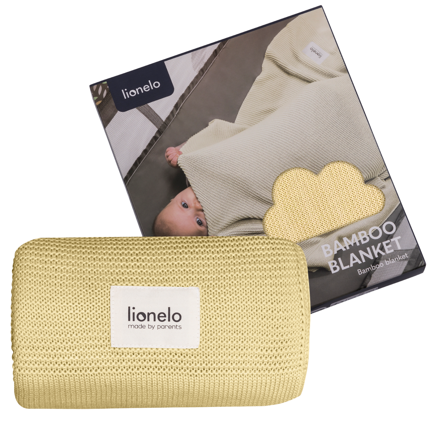 Lionelo Bamboo Blanket Yellow Lemon — Kocyk bambusowy