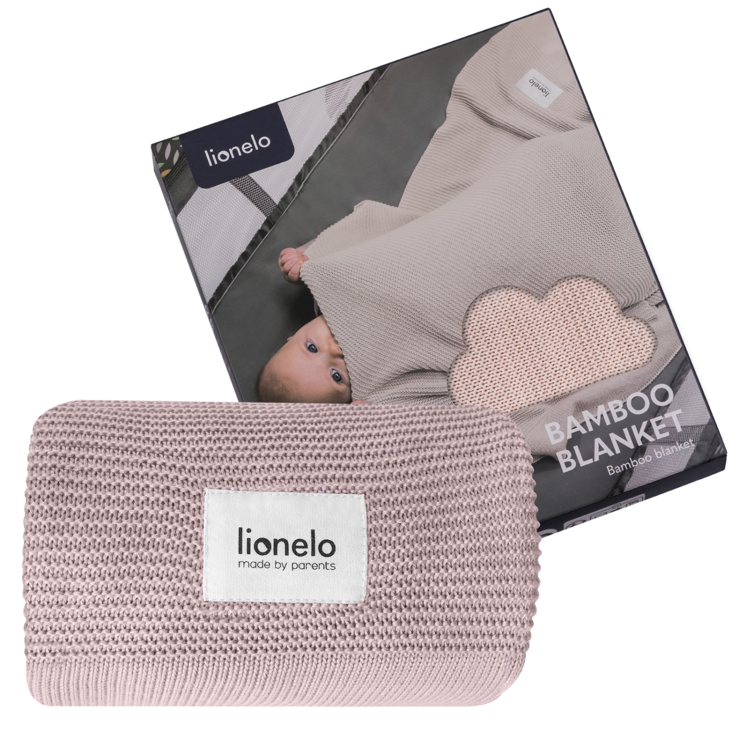 Lionelo Bamboo Blanket Pink — Kocyk bambusowy