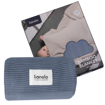 Lionelo Bamboo Blanket Blue — Kocyk bambusowy