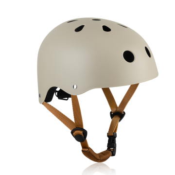 Lionelo Helmet Beige Sand — Kask rowerowy