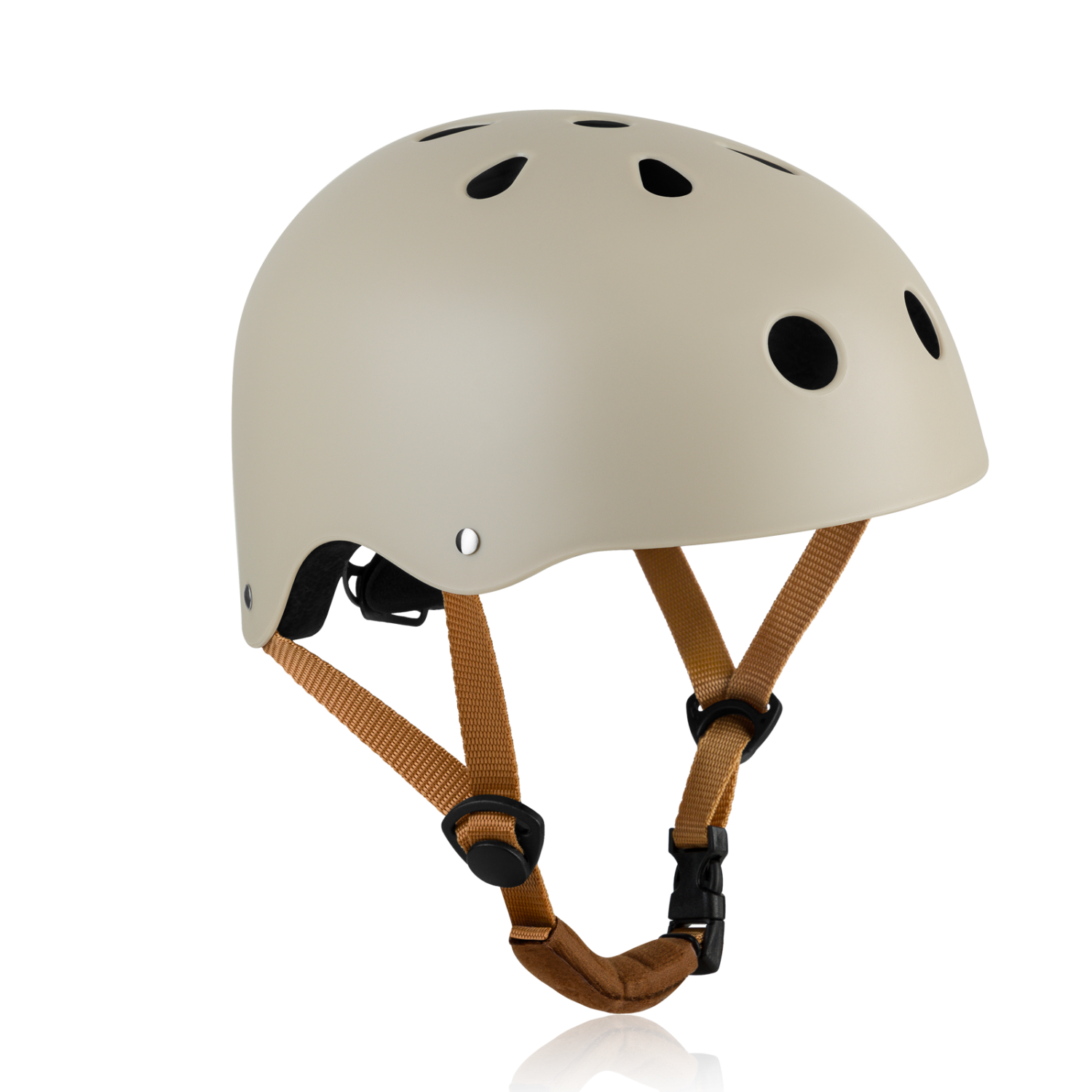 Lionelo Helmet Beige Sand — Kask rowerowy