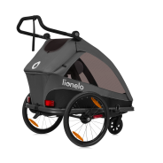 Lionelo Cama Grey Graphite — príves na bicykel s funkciou kočíka