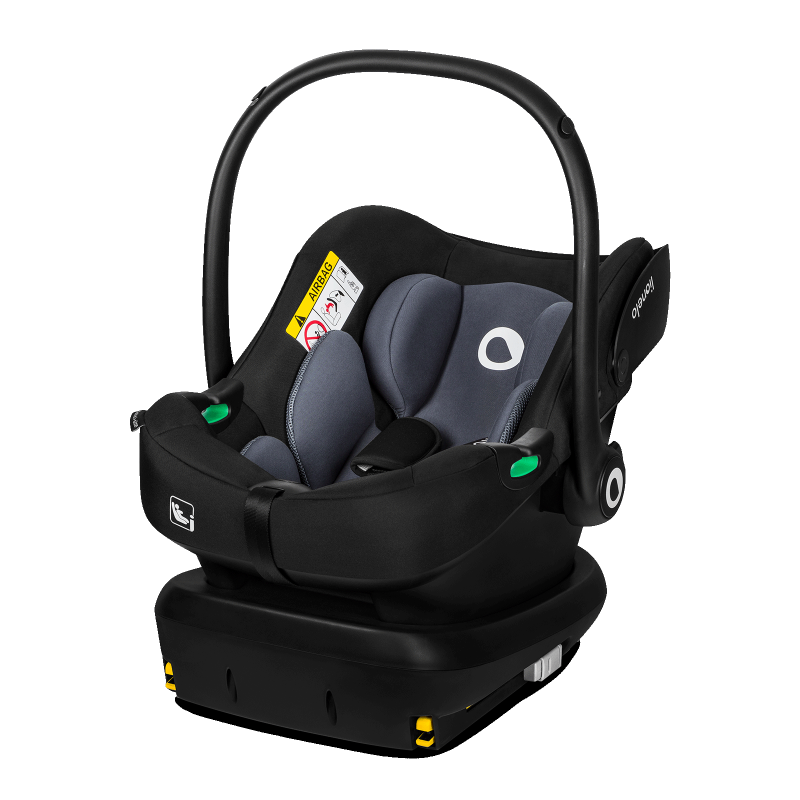 lionelo Astrid i-Size Set Black Grey — Fotelik samochodowy z bazą ISOFIX