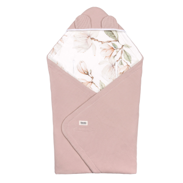 Lionelo Travel Swaddle Blanket Beige Magnolia — Zavinovačka na autosedačku