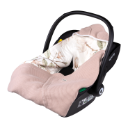 Lionelo Travel Swaddle Blanket Beige Magnolia — Zavinovačka na autosedačku