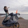 Lionelo Cama Grey Graphite — príves na bicykel s funkciou kočíka