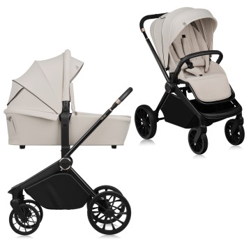 Lionelo Mika Plus 2w1 Beige Sand — Wózek Wielofunkcyjny